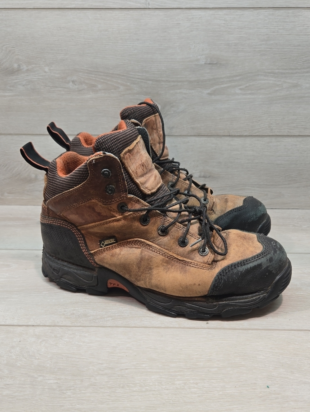 Danner Mens Corvallis 5" Brown Leather Soft Toe Work Boots Sneakers Shoes 10.5